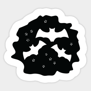 Halloween Spooky Bats Sticker